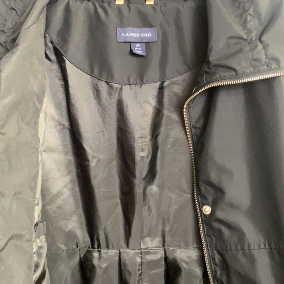 Lands End woman Black Windbreaker black Jacket - Picture 10 of 10